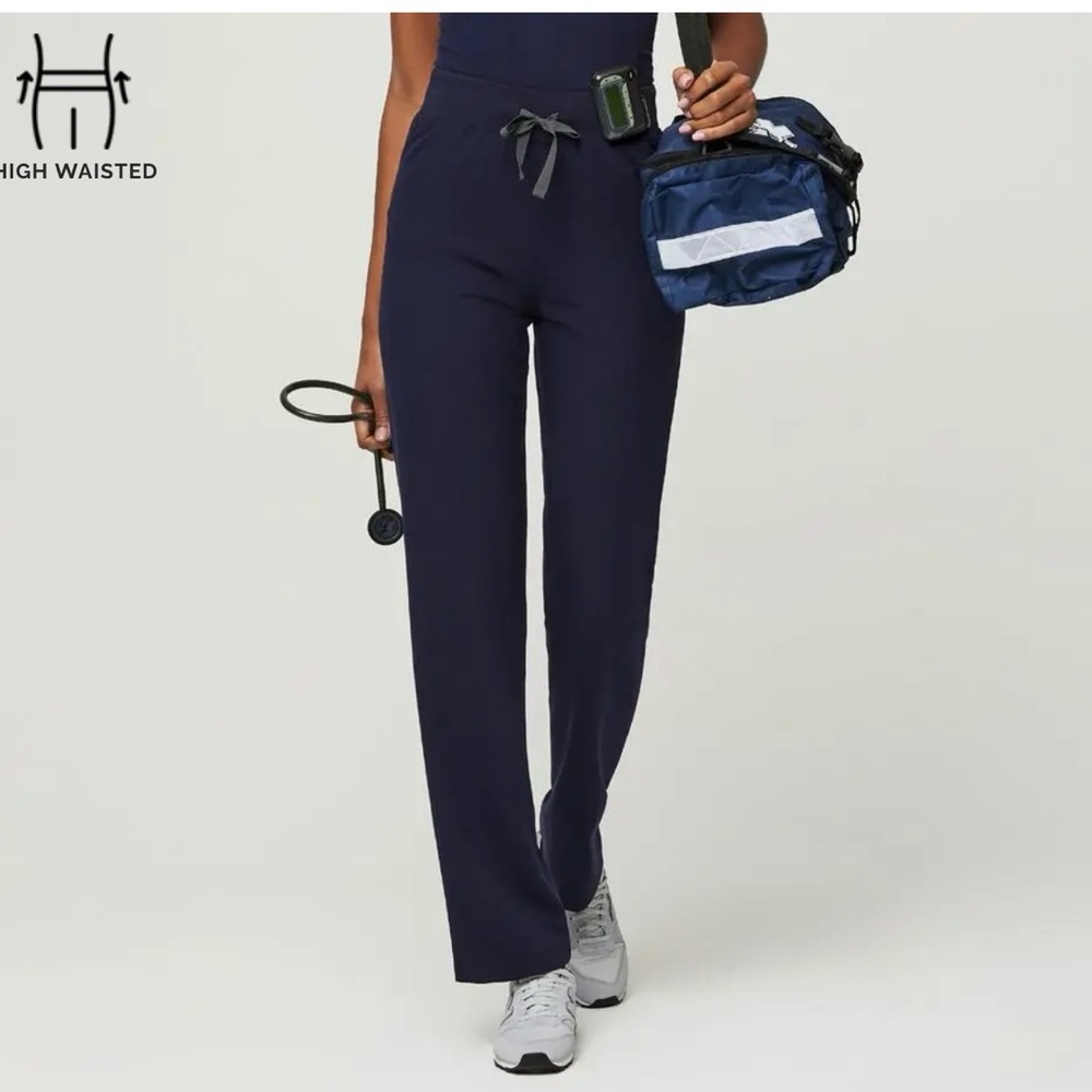 Figs Navy Livingston basic scrub Pants